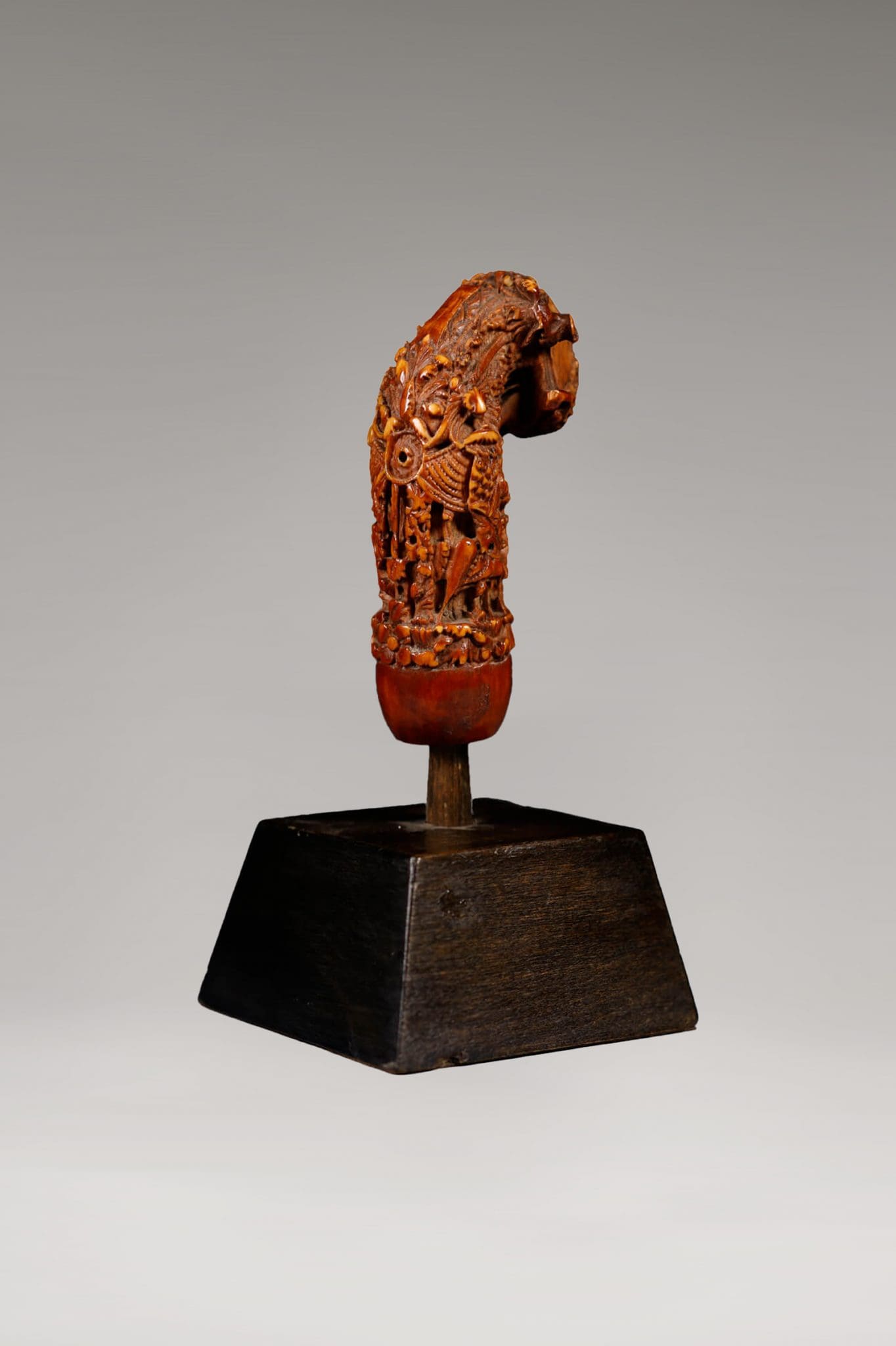 Mango de Cuchillo de Kris Tallado en Hueso<br>"Madura - Indonesia" - Imagen 5