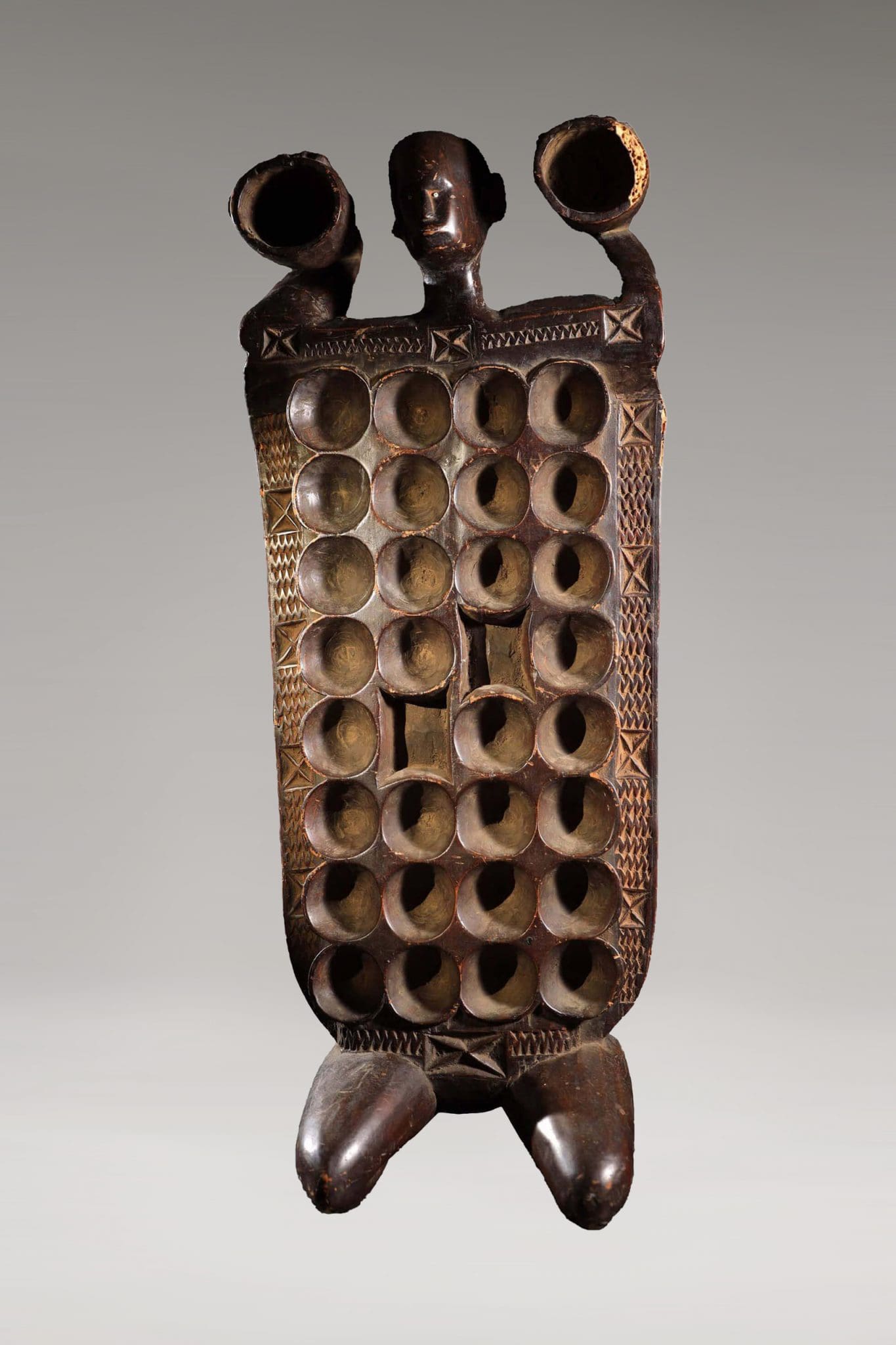 Gran Tablero de Juego Bao Mancala  <br>"Tanzania - Siglo XX" - Imagen 2