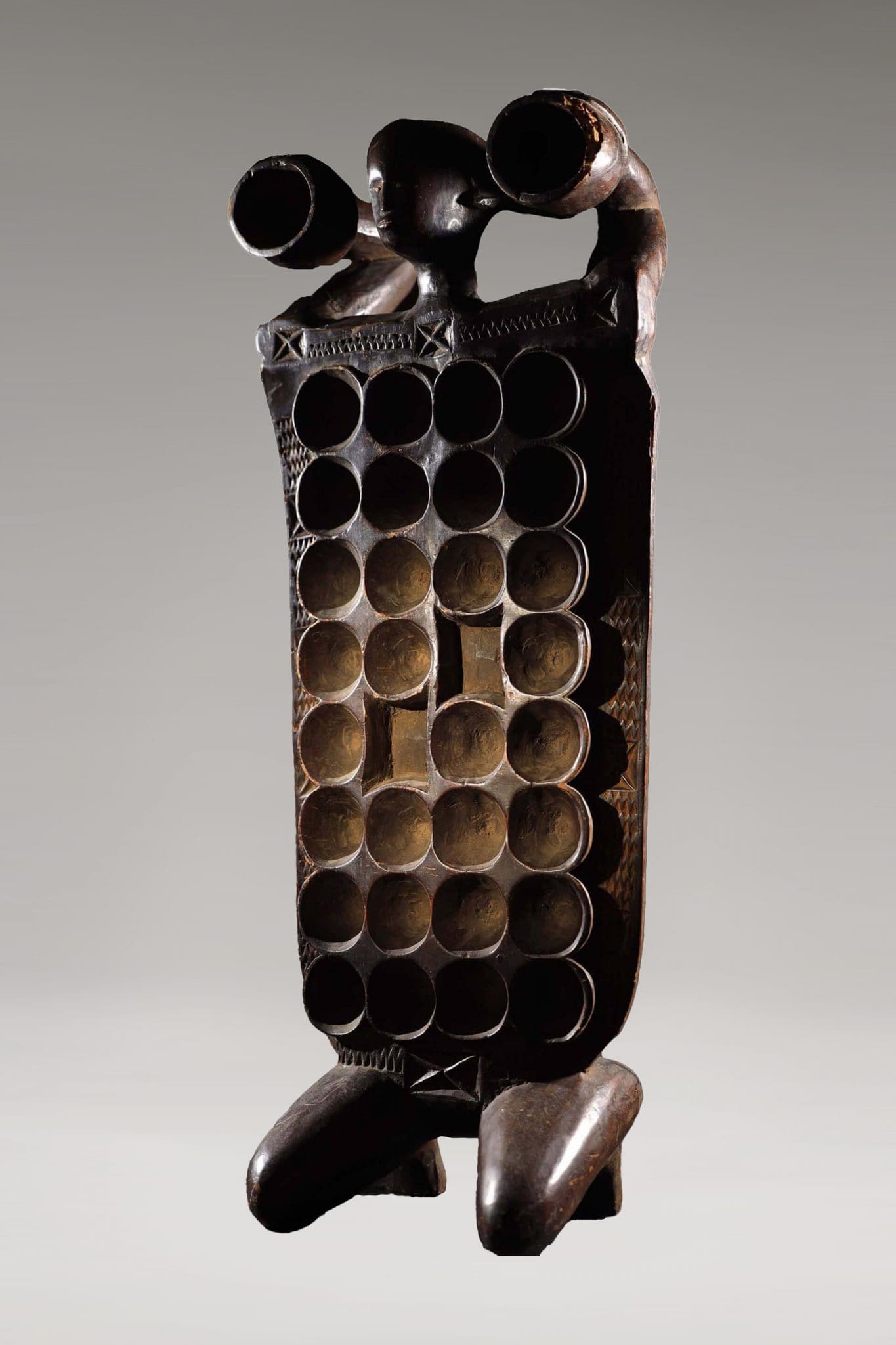 Gran Tablero de Juego Bao Mancala  <br>"Tanzania - Siglo XX"