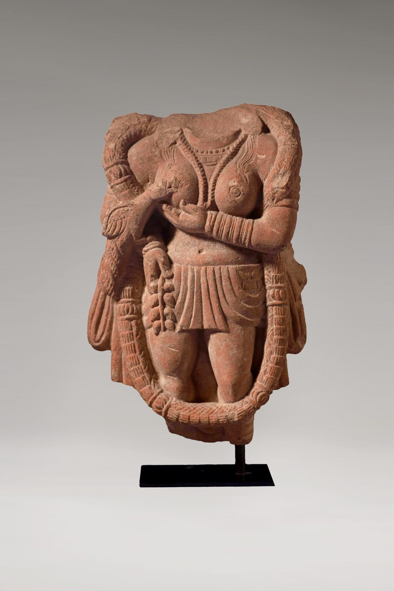Torso de Piedra de Yakshi <br>"Mathura, India - Siglo I-II" - Imagen 6