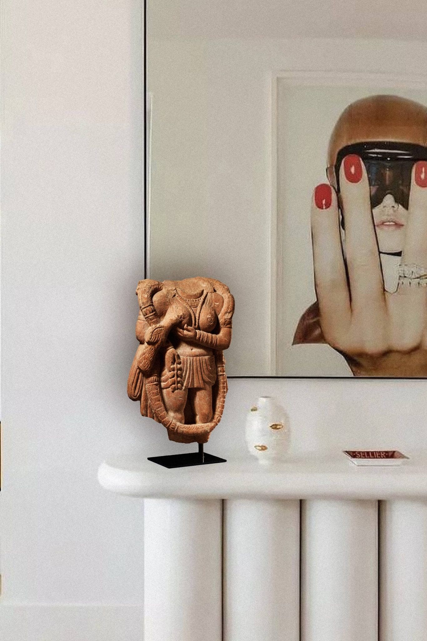 Torso de Piedra de Yakshi <br>"Mathura, India - Siglo I-II" - Imagen 2