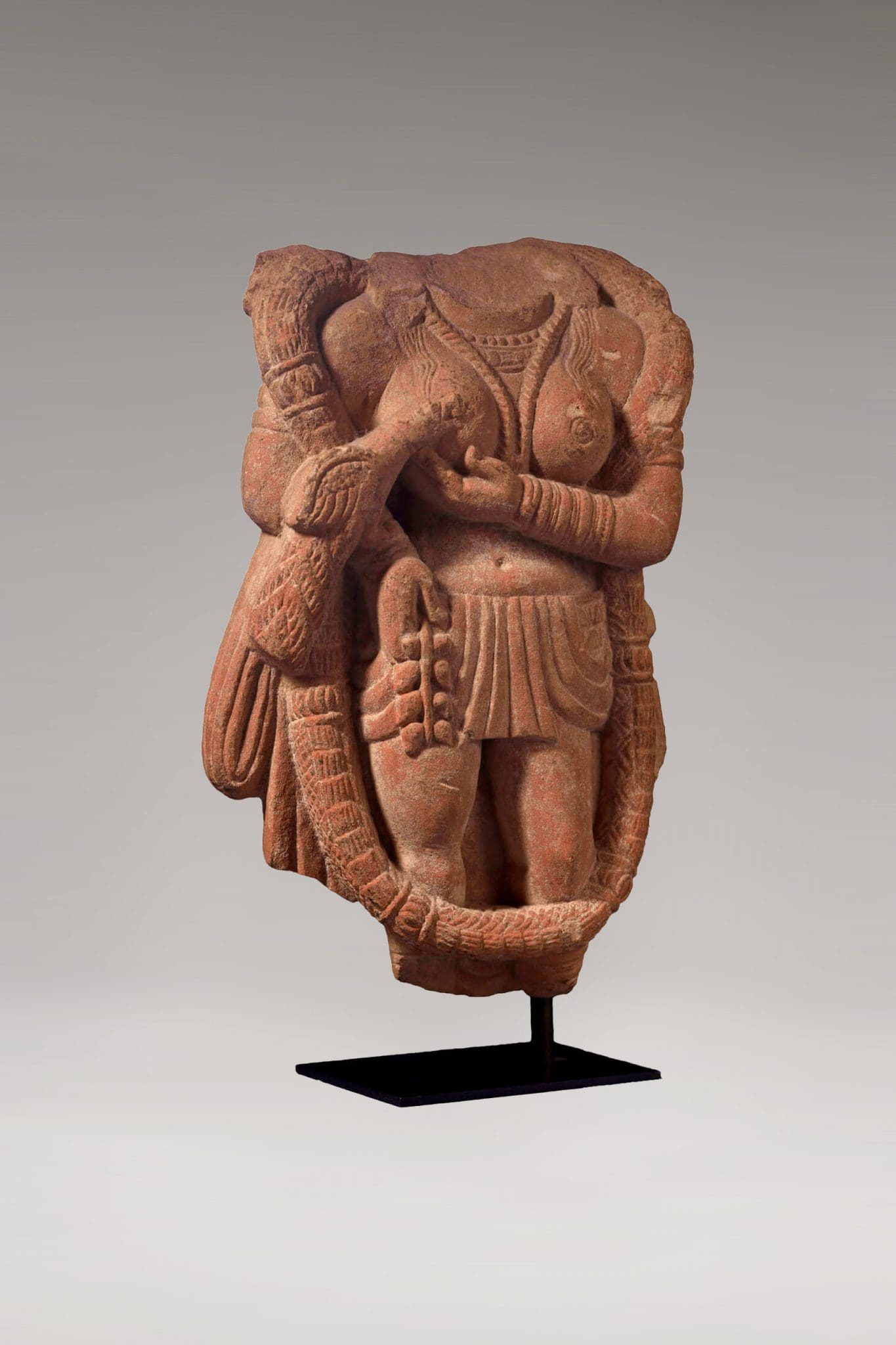 Torso de Piedra de Yakshi <br>"Mathura, India - Siglo I-II" - Imagen 3