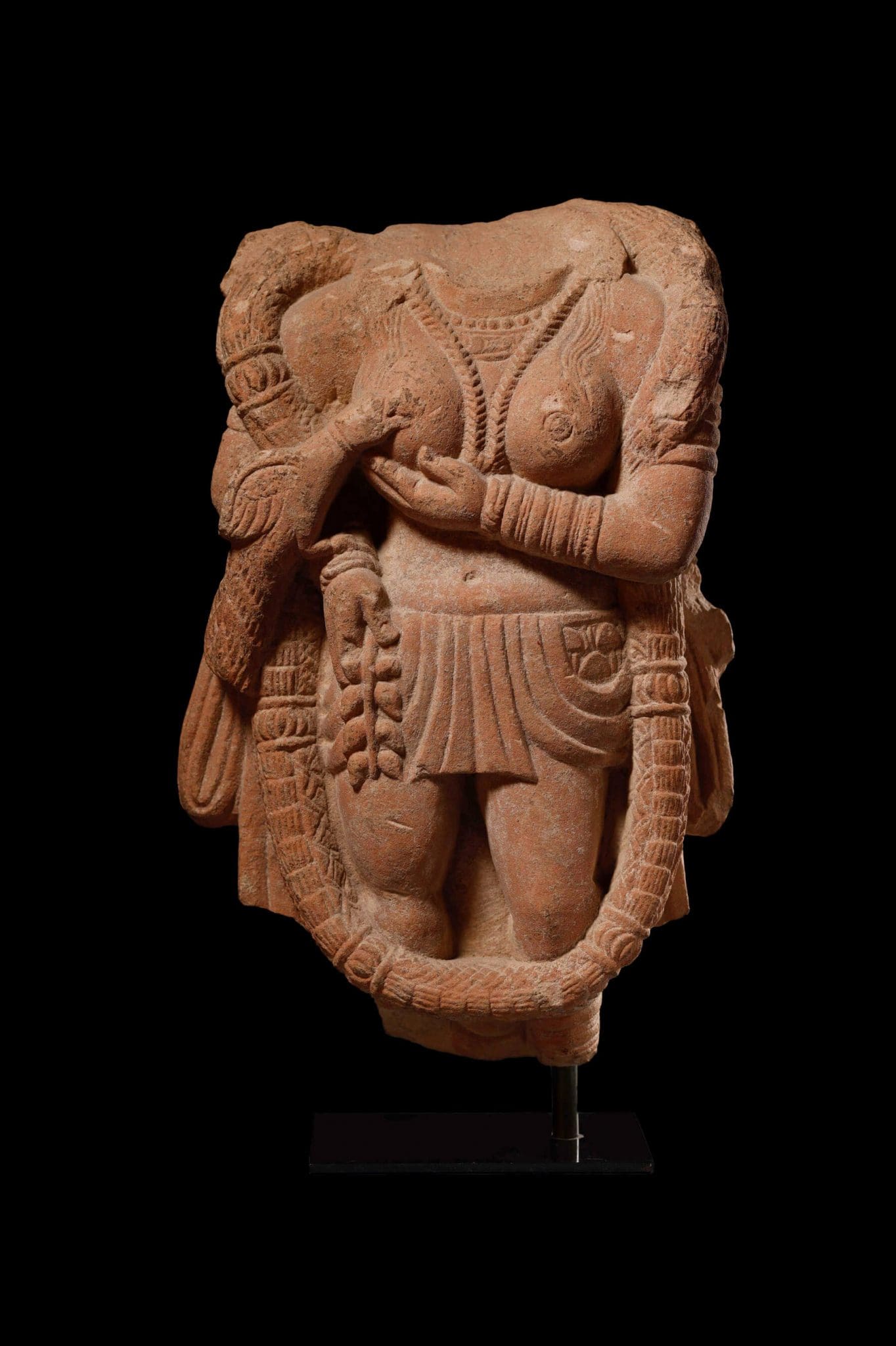 Torso de Piedra de Yakshi <br>"Mathura, India - Siglo I-II" - Imagen 10