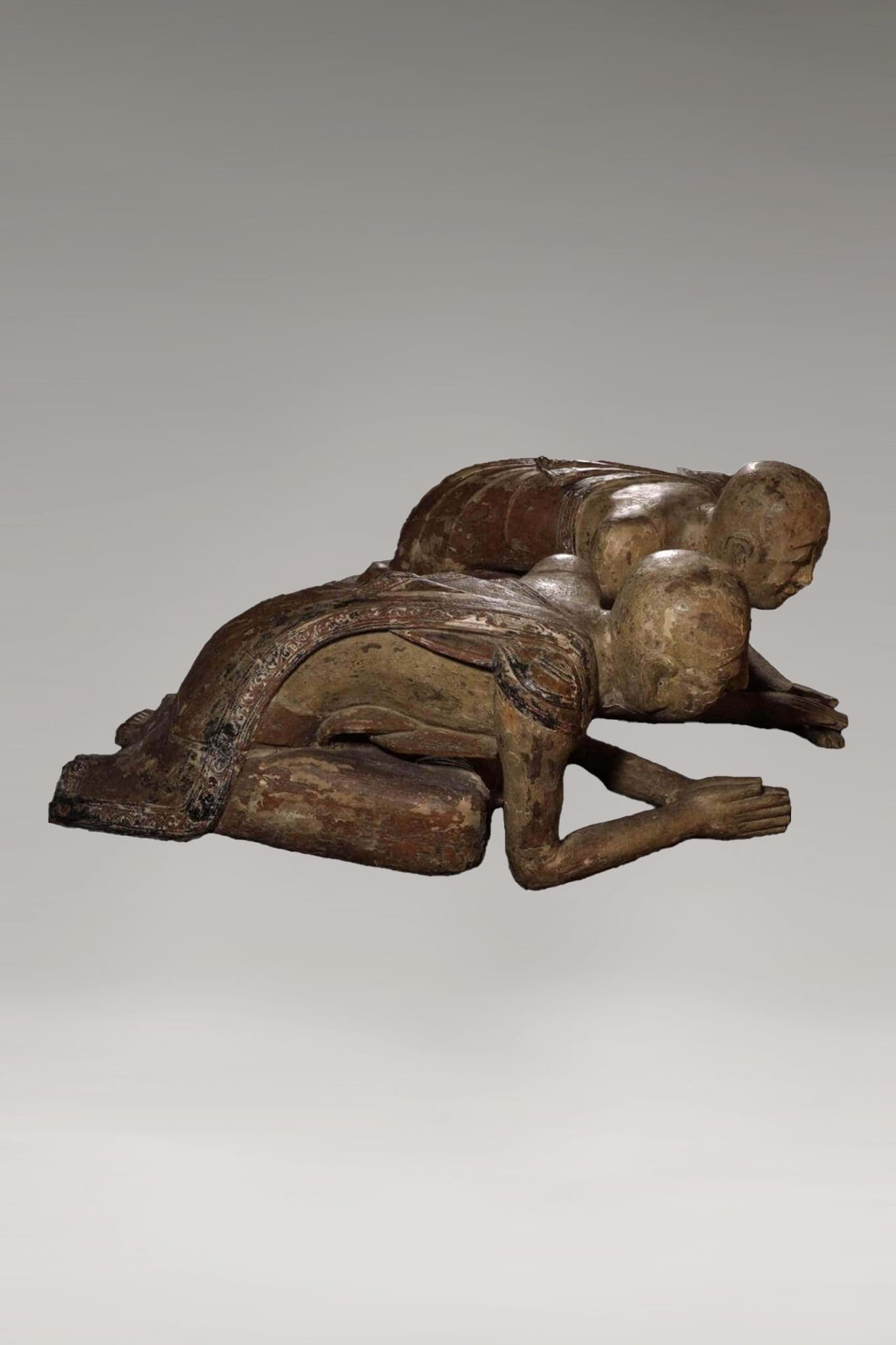 Conjunto de dos monjes <br>"Birmania - Siglo XVII-XVIII d.C." - Imagen 5