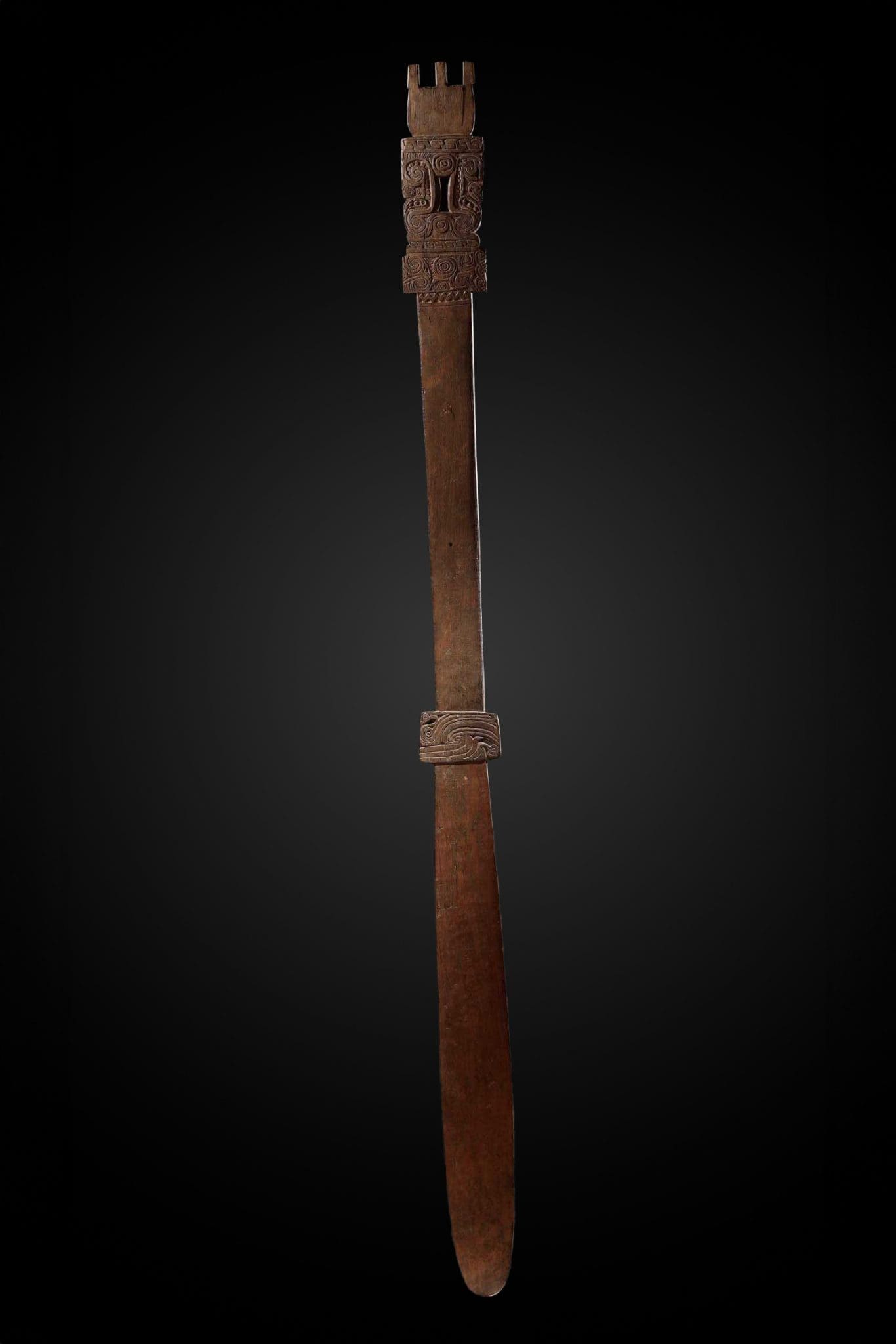 Espátula de madera<br>"Papua Nueva Guinea, primera mitad del siglo XX" - Imagen 3